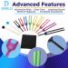Dreld 9 Solfeggio Tuning Forks Kit for DNA Repair & Healing Sound Therapy - Colorful | Includes Silicone Hammer and Bag - Perfect Musical Instrument for Balancing Healers - Buy Online on GoSupps.com