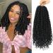 9 Packs Passion Twist Crochet Hair 10 Inch Pre-twisted Passion Twist Hair Pre Looped Crochet Passion Twist Hair Bohemian Short Passion Twist Crochet Braids Hair for Women Girls and Kids (10Inch 1B) 10 Inch (Packs of 9) 1...