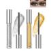 Glitter Diamond Mascara 2 Colors Silver Gold Colored Shimmer Mascara Long Lasting Waterproof Smudge-proof Sparkly Mascara Voluminous & Thickening Eyelashes Makeup for Women Party Stage Use-01+02