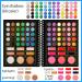 DE'LANCI 78 Color Eyeshadow Palette Gift Set - Professional, Highly Pigmented Makeup for Women, Girls, and Teens - All-in-1 Eyeshadow, Lipstick, Blush, Contour, Highlighter - Buy Online on GoSupps.com