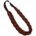 Love Hair Extensions Double Braid Band (Braided Hair Band) Color 34 - Warm Copper 1 Pack (1 x 1 Piece)