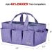HOMEST Craft Organizer Tote Bag - Purple Art Caddy for Scrapbooking & Crafts Supplies - Buy Online on GoSupps.com