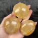 Natural Crystal Rough Natural Crystal Rough Specimen Natural Yellow Glue Flower Palm OrnamentsCrystal Stone for Home DecorStone 1 Piece - Buy Online on GoSupps.com
