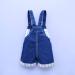 KIDSCOOL SPACE Baby Girl Jean Overalls with 3D Bunny Outfit | Toddler Denim Cute Style | 6-12 Months Blue-2129 - Buy Online on GoSupps.com