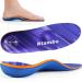 Plantar Fasciitis Insoles - Arch Support Orthotic Insoles Perfect for Men and Women Expert Relieve for Flat Feet Overpronation Metatarsalgia Heel Pain and Long-Term Standing Navy Blue L(9-9.5) 28CM--11.02"