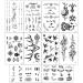 Konsait 30 Sheets Black Tiny Waterproof Temporary Tattoos for Women Men Kids - Fake Body Art Sticker Set - Buy Online on GoSupps.com