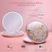 B Beauty Planet 25X Magnifying Mirror with Dimmable Light | Travel Makeup Mirror with Liquid Bling Quicksand Design | Portable Folding Mirror for Handbag | USB Charging - Buy Online on GoSupps.com