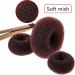 Hair Bun Shaper Set with Donut, Bun Marker, Ponytail Tools, Bobby Pins & Elastic Bands - Brown Bun Maker Kit for Women & Kids - Buy Online on GoSupps.com