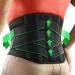 FREETOO Ergonomic Back Support Belt for Men Women Lower Back Pain with 7 Metal Stays Comfy Back Brace with 3D Soft Pad for Sciatica Scoliosis Breathable Lumbar Support Belt for Daily Work & Activity Black S (Waist Size: 27 - 33 )
