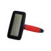 Lambskin brush for lambskins and Schaffelle universal care brush with soft grip dog brush long-haired fur brush for pets dogs brush and catbrush long-haired short hair brush black/red