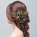 PAGOW 10pcs Emerald Green Rhinestone Bobby Pins for Brides | Crystal Wedding Hair Piece | Vintage Hair Accessories for Women and Girls - Buy Online on GoSupps.com