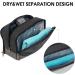 WANDF Men's Hanging Dopp Kit Travel Toiletry Bag - Water-Resistant Vegan Leather Shaving Bag in Black - Buy Online on GoSupps.com