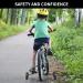 CycForge Adjustable Support Wheels for Kids' Bikes - Fit 12/14/18/20 Inch Bicycles | Durable Stabilizers | Perfect for Varied Speeds - Black - Buy Online on GoSupps.com