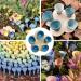 Bee Cups for Thirsty Bees Garden - Colorful Bee Insect Drinking Cups Thirsty Pollinators Need a Drink Bees Need Safe Places to Drink! Bee Cups Collect a Teaspoon Of Water (Colorful) - Buy Online on GoSupps.com