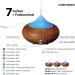 Shop Aroma Diffuser with 7 Color Lighting | Air Humidifier & Aromatherapy Lamp - 210ml Capacity Brown Design - Buy Online on GoSupps.com