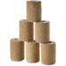 Self Adherent Wrap - Bulk Pack of 6 Athletic Tape Rolls and Sports Wraps Self Cohesive Non-Woven Adhesive Bandage (3 in x 5 Yards) for Ankle Sprains & Swelling 6 Count (Pack of 1) Beige
