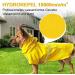 Hundred Coat Adjustable Waterproof Dog Mackintosh with Hood & Reflective Stripes - Yellow for Small Medium & Large Dogs - Buy Online on GoSupps.com