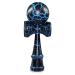 All of the O Kendama made of beech wood original Japanese traditional wood sports device with ball cord and catching plate for skill/balancing gift idea (blue black)