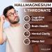 Hall Magnesium L-Threonate Capsules 2000mg - Cognitive Support Supplement for Brain Health & Memory - Mental Clarity Focus & Sleep Aid - Non GMO - Gluten Free - 60 Capsules Hallusa Natural 60 Count (Pack of 1) - Buy Online on GoSupps.com