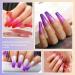 COSCELIA Color Changing Gel Nail Polish Set - 6 Color Temperature Changing Gel Polish for DIY Nail Art - Long Lasting Soak Off LED Nail Gel - Pink, Purple, Orange - 7ml/0.24 Fl Oz (Pack of 6) - Buy Online on GoSupps.com