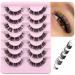 Curl Clusters Russian Strip Lashes - 70 Pairs of Fluffy Wispy Faux Mink Extensions - Buy Online on GoSupps.com