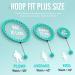 JKSHMYT Weighted Hula Hoop for Adults Weight Loss | Infinity Fit Hoop Plus Size | 30 Detachable Links | Hoola Hoop for Women and Beginners - Cyan - Buy Online on GoSupps.com