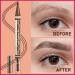 iMethod Microblading Eyebrow Pen - 2-in-1 Dual-Ended Eyebrow Pencil with 3-Fork Tip & Spoolie Brush for Natural Hair-Like Brows - Long-Lasting Light Brown 01 - International Shipping Available - Buy Online on GoSupps.com
