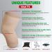 KEKING Knee Compression Sleeves - Premium Support for Joint Pain, Arthritis Relief, and Injury Recovery - Ideal for Meniscus Tears, Swelling, ACL, MCL, Workout, Running, and Sports - Beige, Size Medium - Buy Online on GoSupps.com