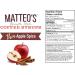 Matteo's Barista Style Sugar-Free Coffee Syrup Apple Spice Flavor Zero Calories and Sugar Keto Friendly Ideal for Lattes Cappuccinos Espresso Americano Indulgent Taste 25.4 Oz 6-Pack 750 ml (Pack of 6) - Buy Online on GoSupps.com