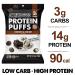 Shrewd Food Protein Puffs - High Protein Dessert Snack, Low Carb Cereal, Peanut Free, Gluten Free - 12g Protein - Caramel Apple Pie & Cookies and Cream - 8 Pack - Buy Online on GoSupps.com