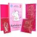 (K) unicorn cold warm gel compress/glitter your pain away/cooling pad for baby and children/reusable/3 cooling pads small to large with motif/set with case/pink/pink