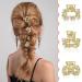 8 PCS Mini Pearl Hair Clips - Gold Rhinestone Metal Claw Clips for Women and Girls - Buy Online on GoSupps.com