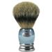 Hans Baier Exclusive Shaving Brush Acrylic Aquamarine Blue with Metal Base - Size 3