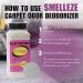 SMELLEZE Natural Carpet Deodorizer - Odor Eliminator Powder for New Carpets Rugs & Upholstery | 2 lb. Natural Odor Removal Solution - Buy Online on GoSupps.com
