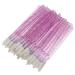 VOCOSTE 50 Pcs Not Reusable Lip Brushes Make Up Brush Lipstick Lip Gloss Brushes Applicator Tool Makeup Beauty Tool Kits Fuchsia