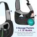 Pawaboo Dog Carrier Bag - Adjustable Pet Shoulder Bag for Travel - Perfect for Small Dogs Black - S Size - Buy Online on GoSupps.com