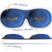Smug Sleep Mask for Men & Women | 100% Darkening | 3D Design for Deep Sleep | Fits Extended Eyelashes | Adjustable Velcro Fastener - Blue Wink - Buy Online on GoSupps.com