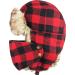 Lumberjack Plaid Aviator Trapper Hat with Ear Flaps - Red Black Plaid Ushanka Eskimo Bomber Russian Cold One Size 4 - Buy Online on GoSupps.com