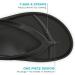 LightFeet Arch Support Flip Flops | Unisex Podiatrist-Designed Orthotic Sandals | Plantar Fasciitis Relief | Recycled Materials | 8 Women/7 Men | Black - Buy Online on GoSupps.com