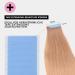 LongTime Hair Replacement Tapes for Tape Hair Extensions - 60 Double-Sided Adhesive Strips (4x0.8 cm) | Strong Adhesive Power - Buy Online on GoSupps.com