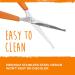 Mighty Paw Dog Grooming Scissors (2 Pack) - Professional Ergonomic Pet Scissors for Safe & Precise Grooming | Ideal for Body, Paw, and Face Hair Trimming | 2mm Stainless Steel Blades | Orange - Buy Online on GoSupps.com