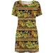 2022 Women's Casual Crewneck Tshirt Dress - Yellow Large, Tropical Print Boho Beach Sundress - Buy Online on GoSupps.com