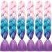 LDMY Braids Extensions-6pcs/pack 24Inch Jumbo Braiding Hair Ombre Colors Jumbo Braids Synthetic Hair for African Women 100g/pc 31