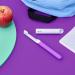 Quip Sonic Toothbrush for Kids - Electric Soft Bristle Timer Extra Brush Head & Travel Cover - Perfect for International Shipping - Purple - Buy Online on GoSupps.com