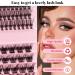 Lash Clusters DIY Individual Eyelashes Extenison 4 style 8-16MM D Curl Fluffy False Eyelashes Natural Look Wispy Clusters Lashes Volume Lash Extension Individuals DIY at Home (01MIX) - Buy Online on GoSupps.com