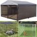 10x10 ft Dog Kennel Shade Cover with 90% Sunblock - Outdoor Pet Crate Mesh Tarp + 12 Bungee Cords - Buy Online on GoSupps.com