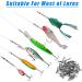 Fishing Swivels Snaps Kit - 60/200pcs Quick Clips Barrel Snap Swivel Rolling Swivel for Freshwater Saltwater Trolling Fishing - Fishhooks Connector 8#-60pcs - Buy Online on GoSupps.com