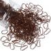 Teenitor Elastic Hair Bands Rubber Bands for Hair Small Hair Ties 300pcs Light Brown B-Brown