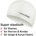 Aqua Speed Super-Stretch Bath Cap for Men & Women | Silicone Swimming Cap with E-Book | Ultimate Bathing Support | Mega Mega/White - Buy Online on GoSupps.com