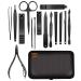 Utopia Care 15-Piece Manicure Set - Stainless Steel Nail Clippers Pedicure Kit with Luxurious Travel Case - Buy Online on GoSupps.com